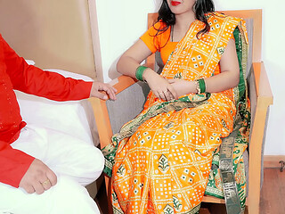 Hot and horny and unsatisfied wife with small dick husband with Hindi audio