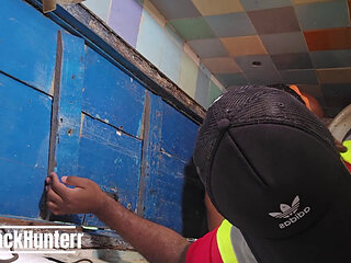 Two Employees Making Out in the Bathroom