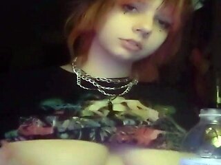 Great Big Boobs On Masturbating Redhead