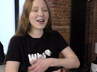 Redhead Village Milkmaid First Homemade POV - Hardcore Fucking & Huge Cumshot on Belly