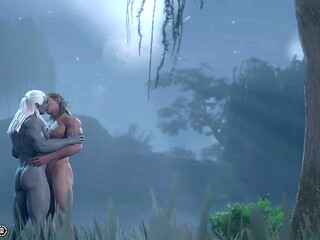 Baldur'_s Gate 3 Naked Playthrough: Halsin Romance Gay Sex Scene (no mods)
