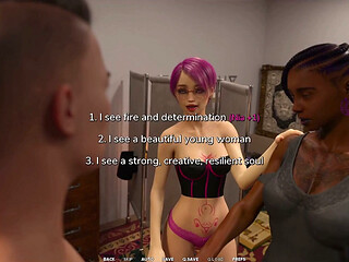 Taboo University - Tattoed Ebony College Girl Kisses Me. While Her Friend Masturbates to It