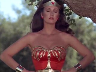 Wonder Woman: Ready for Programming ft. Lynda Carter: Big Tits, Brunette  Solo Porn