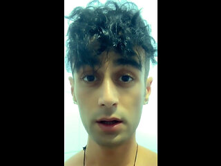 Middle East Boy Jerks off at the Toilet