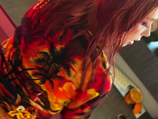 Fucking The Barmaid Behind The Bar On Vacation At The All Inclusive Hotel