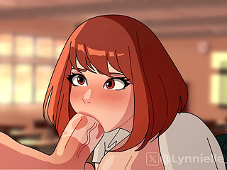 Ochako Uraraka blowjob