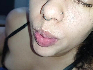 CREAMPIE IN THIS COCK-SUCKING SLUT'S THIRSTY LITTLE MOUTH