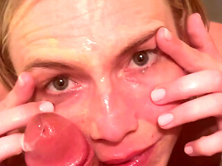BEHIND THE SCENES! Super American Slut Rebel Rhyder asked Leo Casanova to cum in her eyes in the toilet after the scene