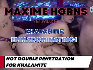 Avec khalamite et Emmadominatric1, on ne fait pas les choses &agrave_ moiti&eacute_ Sexe hardcore, cumshot explosif, et une sc&egrave_n...