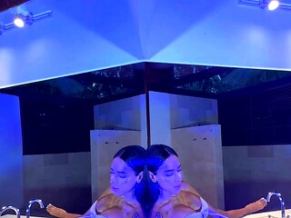 Solo ladyboy masturbation