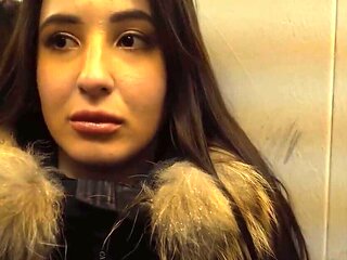 Girl in debt ends up taking his dick real deep inside