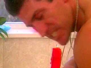 Hot Blonde with Hairy Pussy Gets Pampered in the Bathroom