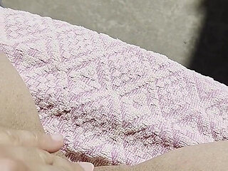 Inserting a Small Cup Into the Wet Pussy