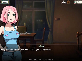Naruto - Kunoichi Trainer v0.13 Part 27 Sakura Masturbating by Loveskysan69