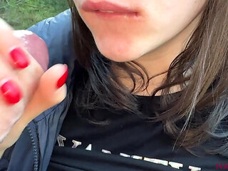 I Meet Ukrainian Girl Outdoor for a BJ