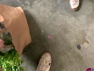 Stepmom gets angry her stepson cums inside her pussy