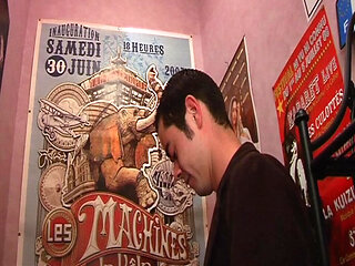 French Slut Deepthroating Before Getting Strapon Fucked