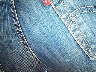 FaceSitting on dummy-doll in jeans