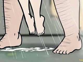 Mu&ntilde_equita follada en las duchas por enorme polla