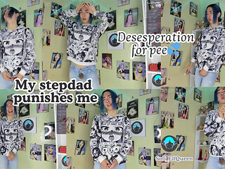 My Stepdad Punishes Me, Desesperation for Pee