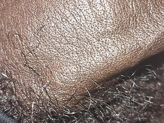Stroking Big Black Uncut Dick Through Underwear