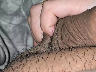 Step sister grabs step brother dick and handjob him hard