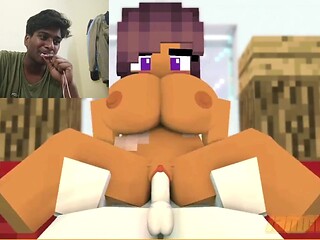 Minecraft-themed compilation of hardcore sex games and reactions