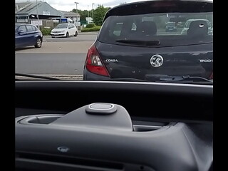 A naughty play in the car