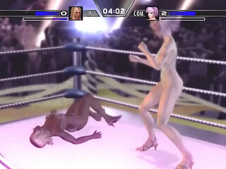 Rumble Roses XX Noble Rose Dominates Aisha