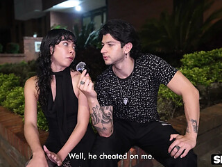 Interview fuck with Colombian teen