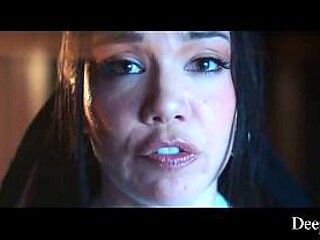 Horny nun Kenna James gets DP'd in a gangbang with 5 cocks