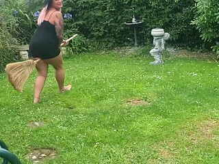Me Just Being an Idiot Again!! Flying My Broom