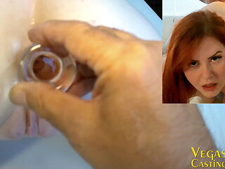 Izie Bella -HOT Anal Redhead- First Porn- POV Blowjob - POV Anal - Oil Massage Fingered - POV Anal Masturbation