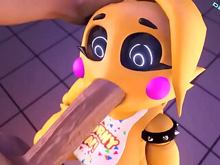 Toy chica heartbreak blowjob