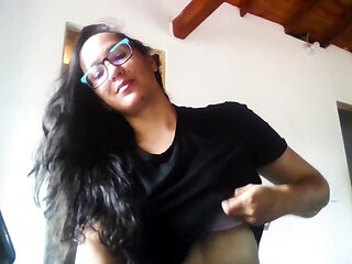 Latin Girl in Public Doing a Erotico Video for Her BF