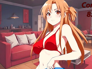 Asuna JOI CEI hentai en espa&ntilde_ol. Ella quiere darte tu propia leche.