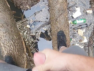 Jerking off while walking