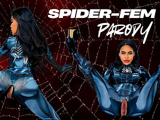 Spider-woman Parody: Caught in My Web of Throat & Backshots - She Drained Me Until I Covered Her Face