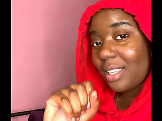 Shy Hood Bitch Doing Handjob