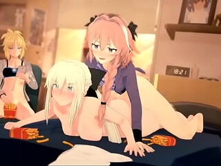 Astolfo femboy follando un culito gordo apretado