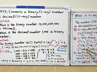 Japonese math teacher gets a naughty French lesson in binary conversion