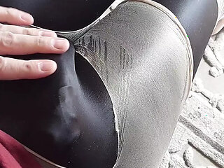 Pantyhose Cockplay, Ripping, Cumming