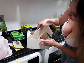 Stepson Pounds Stepmom's Tight Ass Hard on His Birthday - Alina Rai