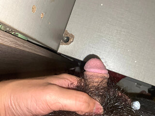 Trying to Stay Quiet While I Cum in the Closet