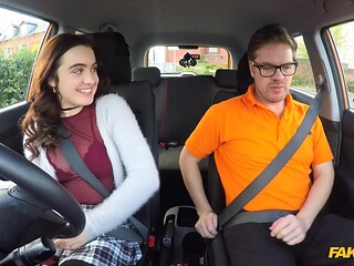 Ryan Ryder's secret surprise: driving like a pro with a wild cowgirl & spoon action!