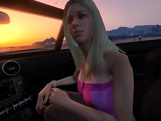 GTA 5- Franklin gets a Hooker service