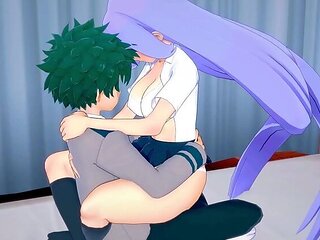 My Hero Academia Hentai: Nejire Hado Fucks Izuku Midoriya Hard