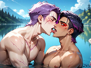 Sexy Muscular Dudes Engage in Wild, Messy Gay Action by the Waterfront. Worthy of the Hottest Hard-core Porn!