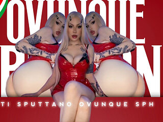 Public verbal humiliation SPH dick with your busty Italian blonde mistress