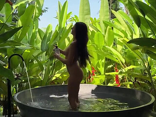 Get Wild with Me in a Steamy Jungle Bath Naked